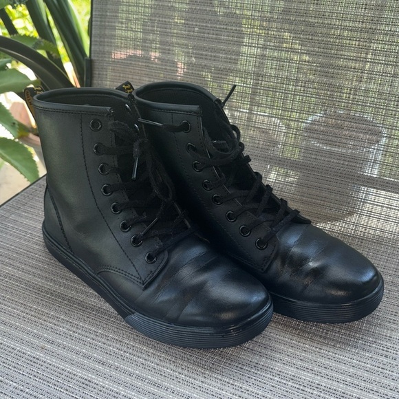 Dr. Martens Black Leather Ankle Boots - Picture 1 of 12